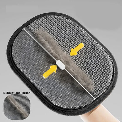 Reusable Electrostatic Pet Hair Removal Mitts Cat Dog Hair Remover Brush Sticking Device Home Hair Scraper Cat Grooming Gloves